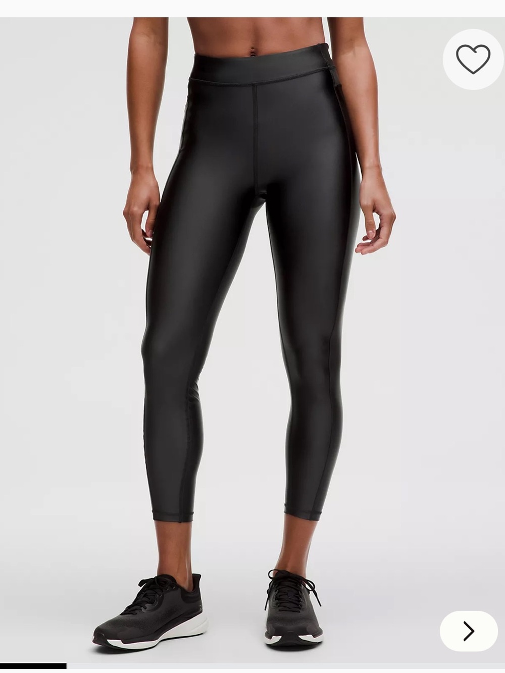 lululemon athletica Satin Shine Panelled Tights in Black